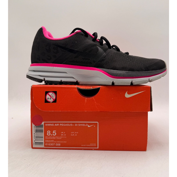 Nike AIR PEGASUS+ 30 SHIELD Women's New Running Sneaker Black US Size 8.5 - Picture 11 of 11